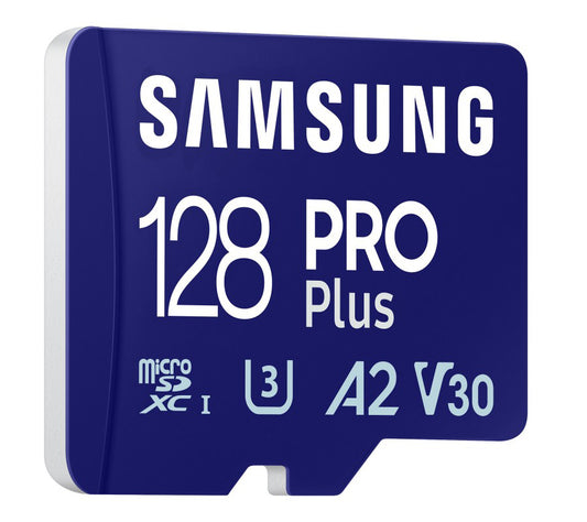 Paměťová karta microSDXC Samsung PRO Plus, 128Gb, Třída 10 / UHS-1 U3, s čtečkou karet MB-MD128SB/WW