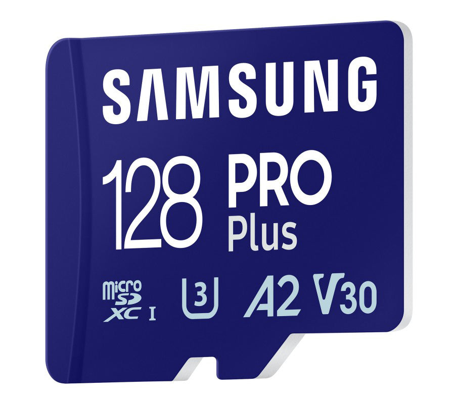 Paměťová karta microSDXC Samsung PRO Plus, 128Gb, Třída 10 / UHS-1 U3, s čtečkou karet MB-MD128SB/WW