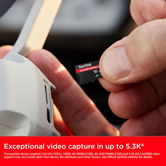 Paměťová karta microSDXC SanDisk Express, 128Gb, Třída 10 / UHS-1 U3 SDSQXFN-128G-GN4NN