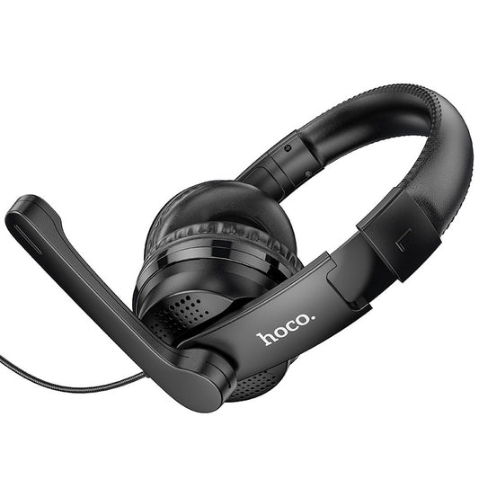 Gamingová sluchátka 3,5 mm HOCO W103, černá