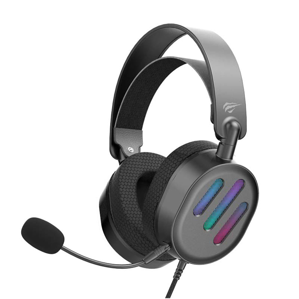 Sluchátka pro hraní her USB HAVIT H2038U, RGB, 2m, černá