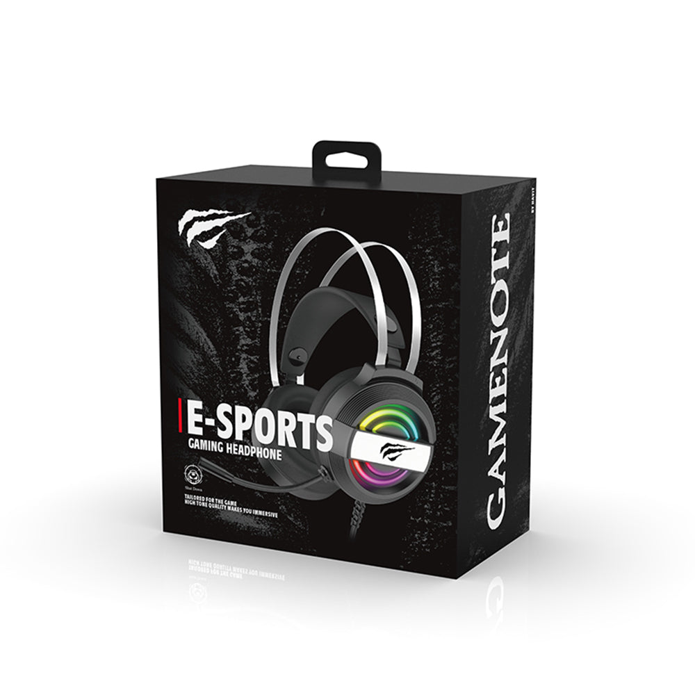 Sluchátka pro hraní HAVIT H2230U, USB, 1.8m, bílá