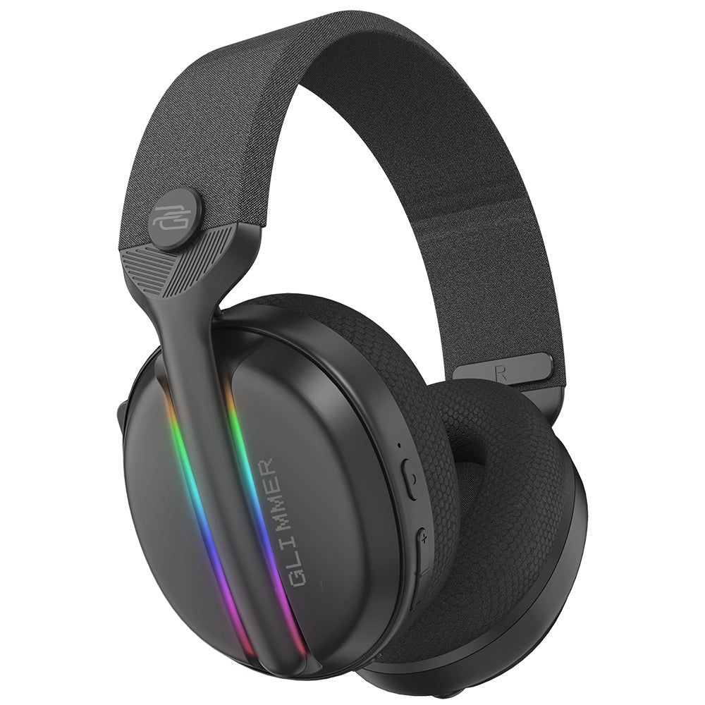 Bezdrátová herní sluchátka Proove Glimmer, RGB, BT / Wi-Fi / kabelová, černá WHGL00022001
