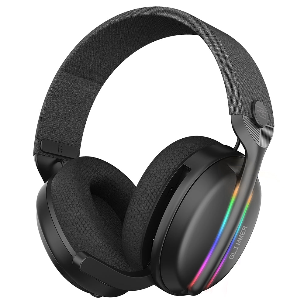 Bezdrátová herní sluchátka Proove Glimmer, RGB, BT / Wi-Fi / kabelová, černá WHGL00022001