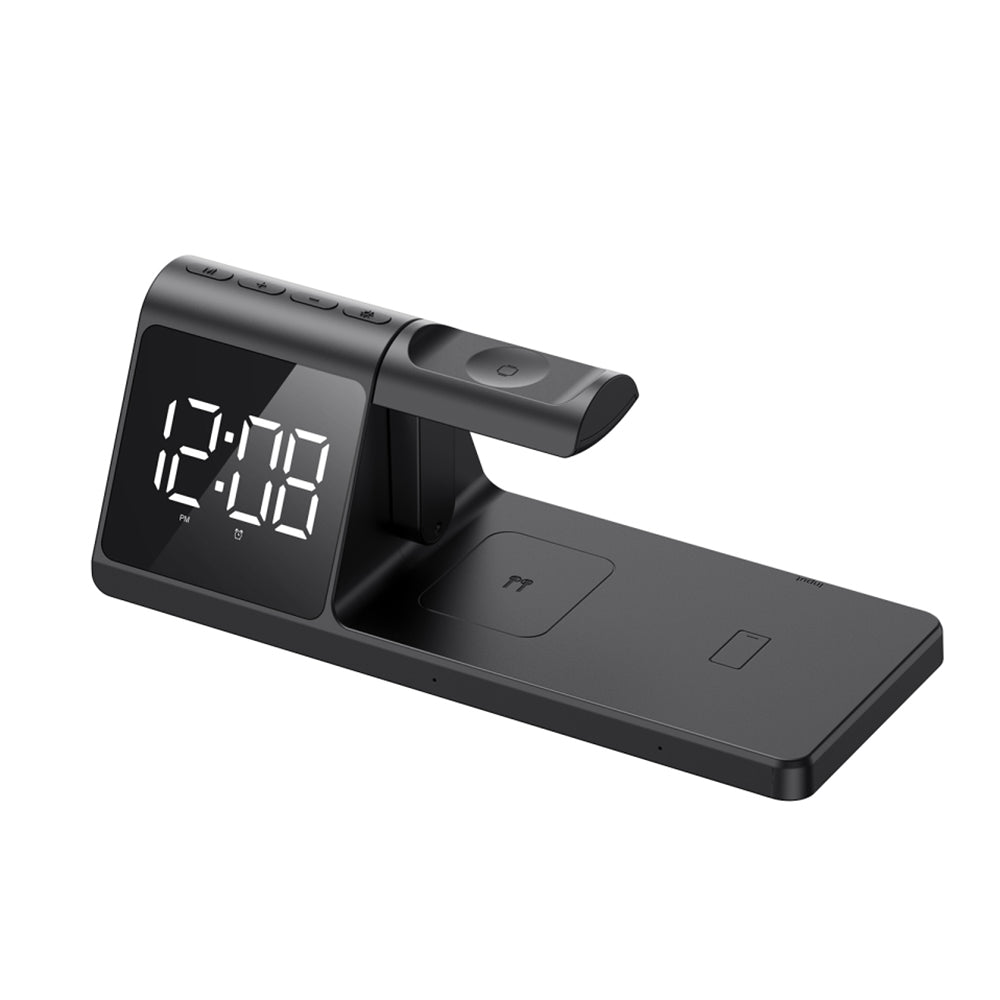 Digitální hodinky HAVIT W3042 4v1 s bezdrátovým nabíjením QI, černé