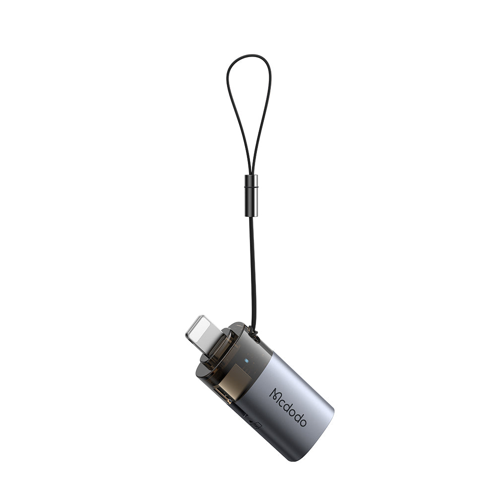 Čtečka karet Lightning McDodo OT-7850, USB-A (OTG) - microSD, Černá