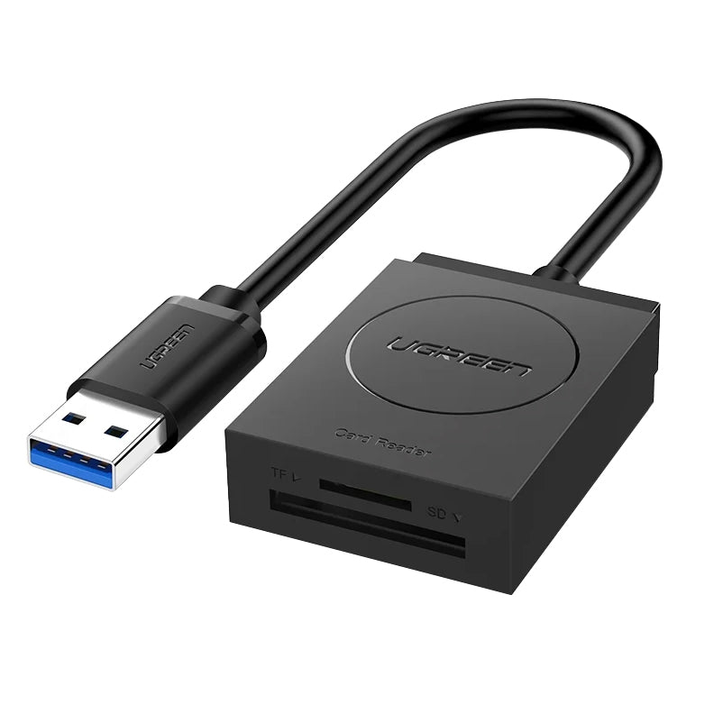 Čtečka karet USB 3.0 UGREEN CR127, SD - microSD, Černá
