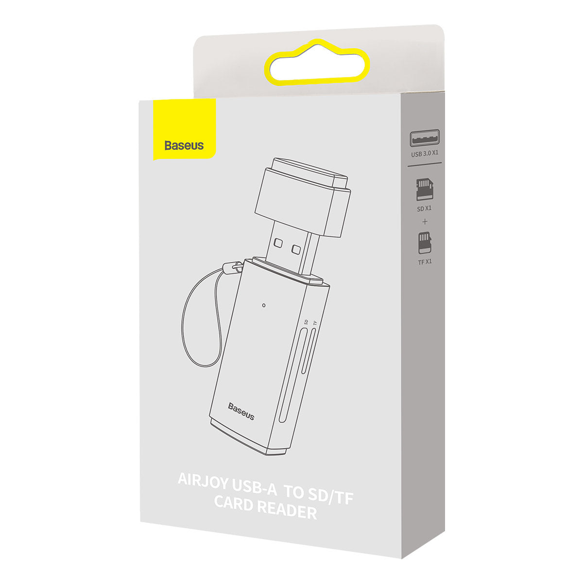 Baseus BS-OH069 USB čtečka karet, SD - microSD, šedá WKQX060013