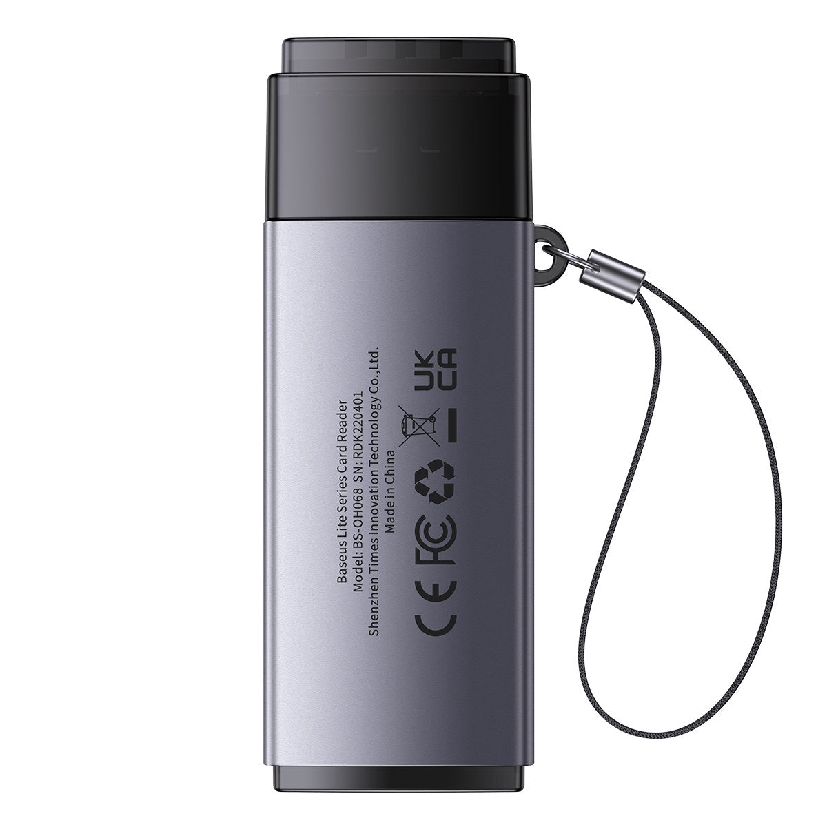 Baseus BS-OH069 USB čtečka karet, SD - microSD, šedá WKQX060013