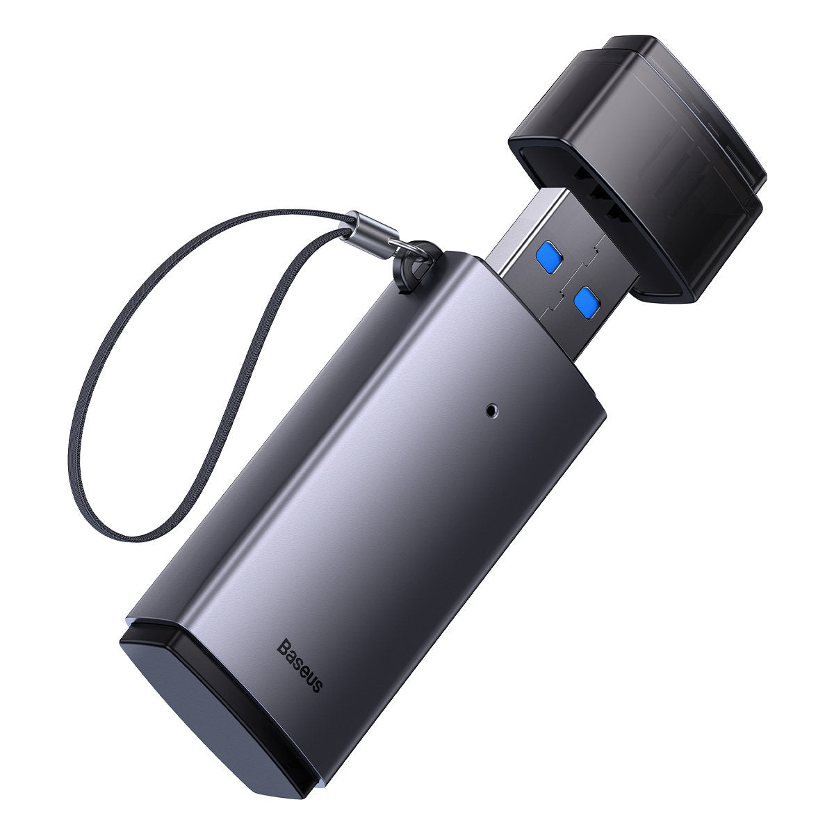 Baseus BS-OH069 USB čtečka karet, SD - microSD, šedá WKQX060013