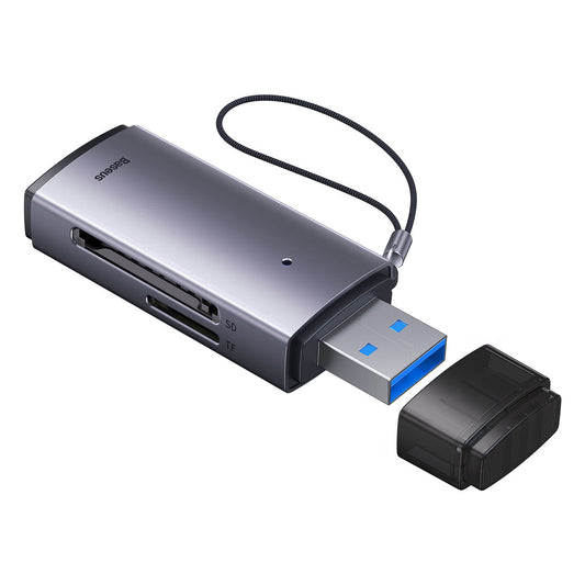 Baseus BS-OH069 USB čtečka karet, SD - microSD, šedá WKQX060013