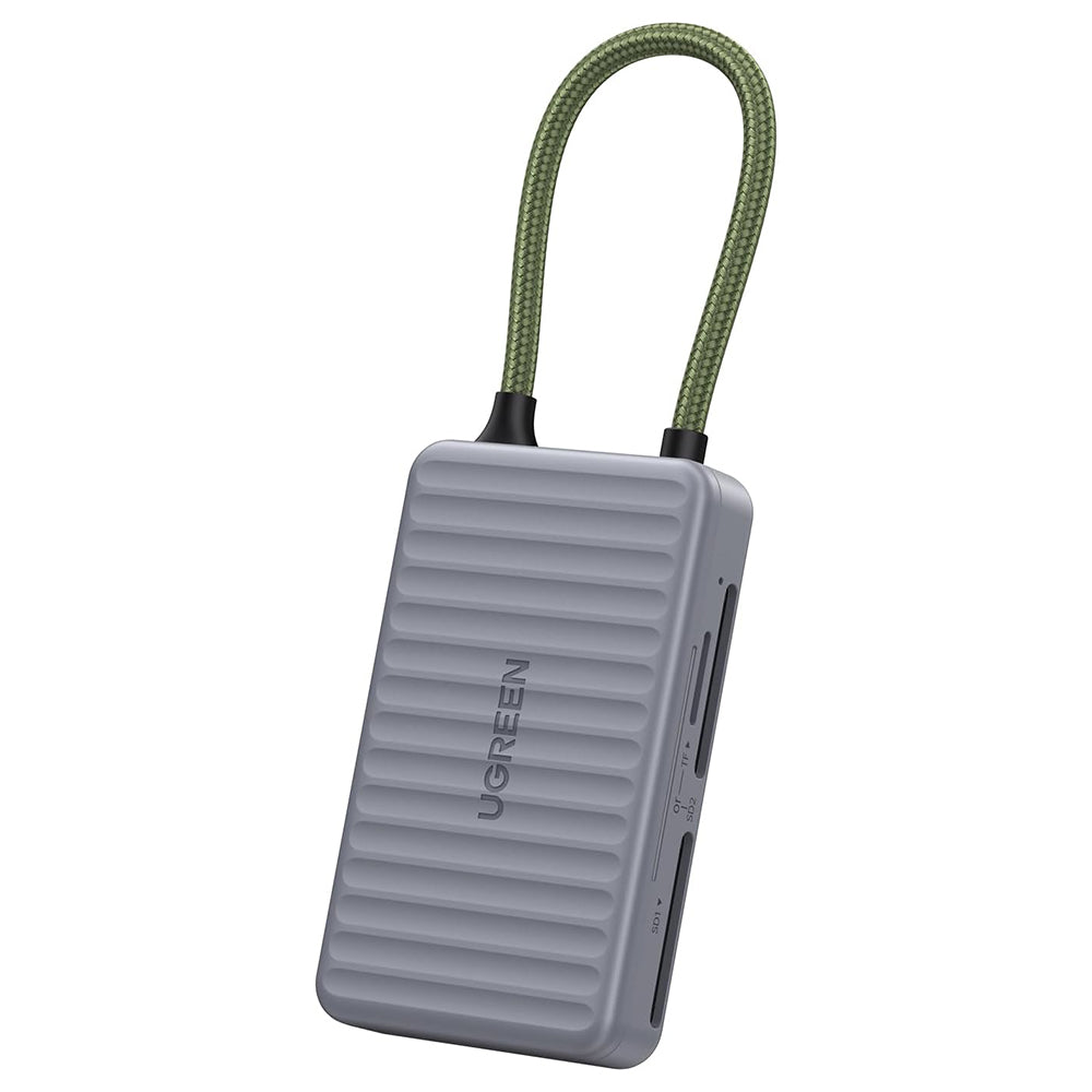 Čtečka karet USB-C s organizérem UGREEN 55886, 2 x SD - microSD, šedá