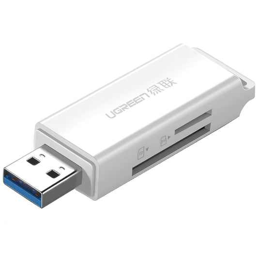 Čtečka karet USB 3.0 UGREEN CM104, SD - microSD, bílá