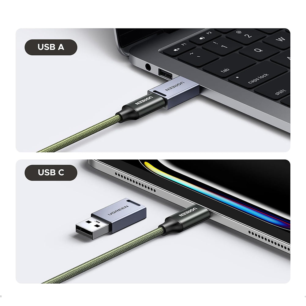 Čtečka karet USB / USB-C s organizérem UGREEN CM856 (55899), 2 x SD - microSD, šedá