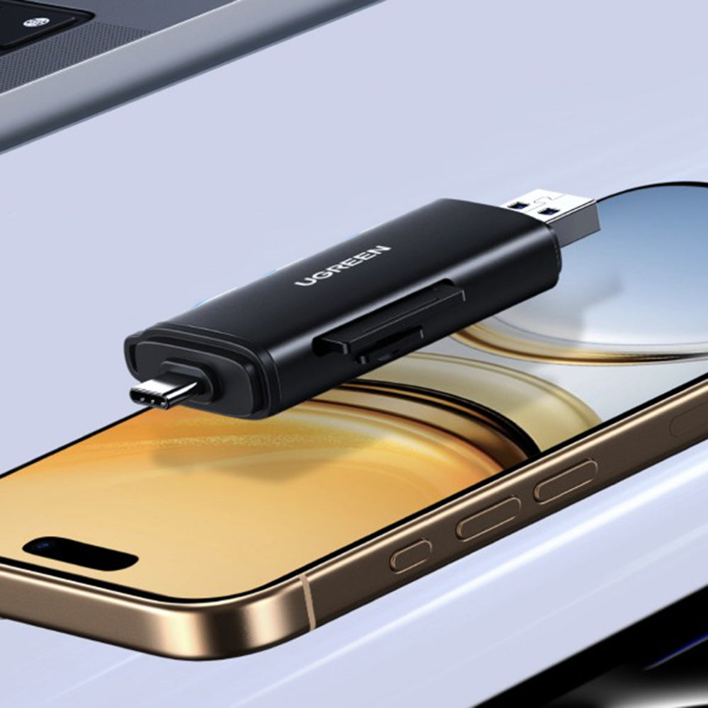 Čtečka karet USB / USB-C UGREEN CM803 (65024), SD - microSD, černá