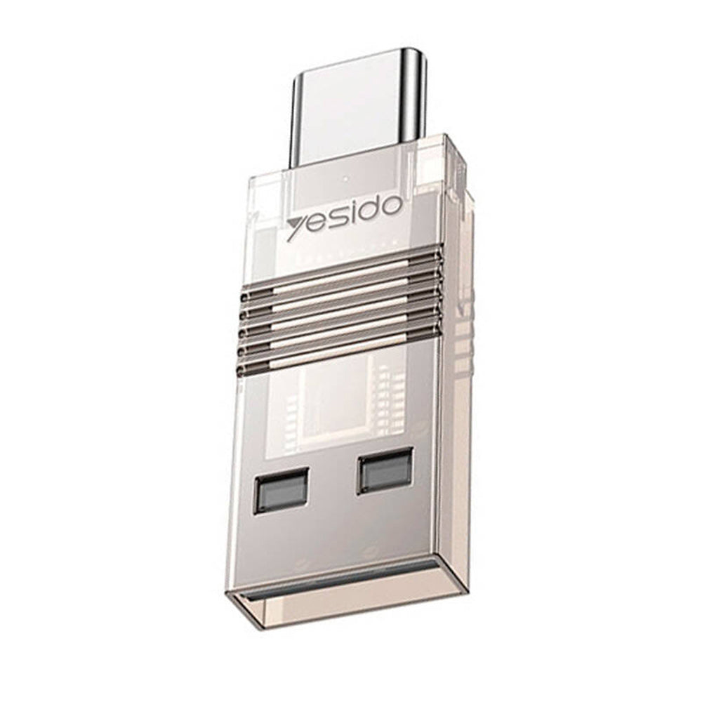 Čtečka karet USB / USB-C Yesido GS21, microSD, Transparent