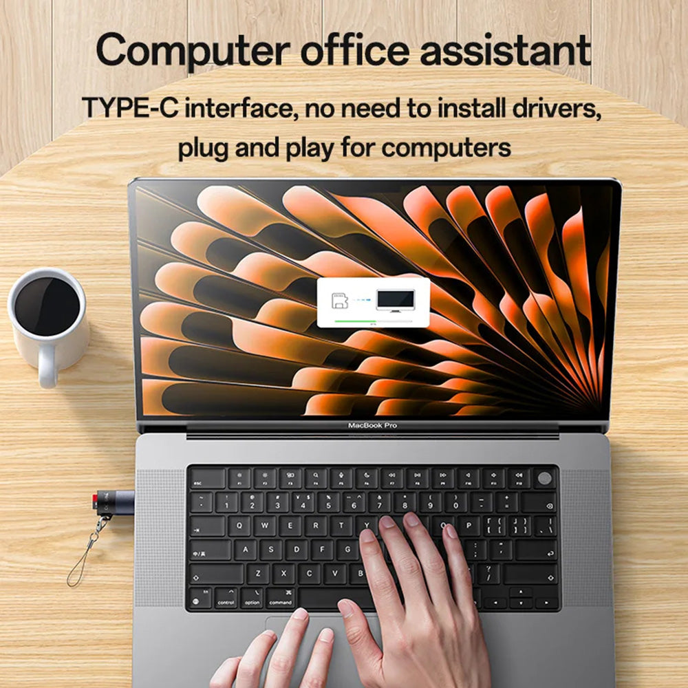Čtečka karet USB-C Yesido GS37, microSD, černá