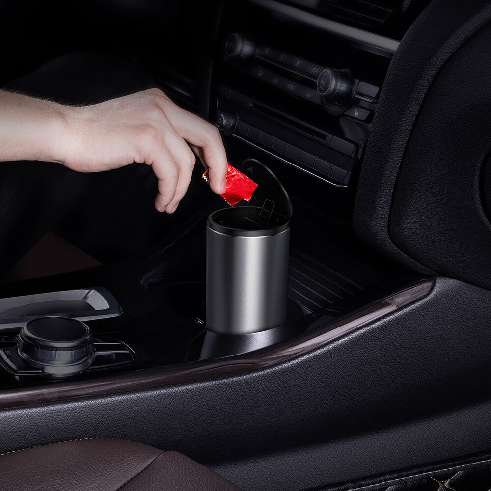 Auto koš Baseus Gentleman Style s 30 odpadkovými sáčky, šedý CRLJT-0G