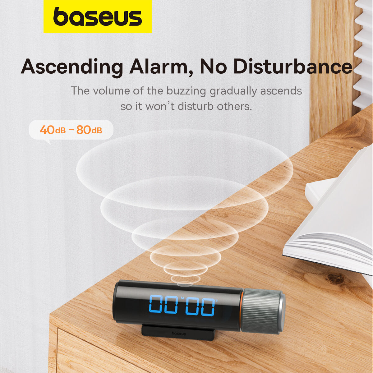 Časovač Baseus Heyo, Černý L60448003111-00