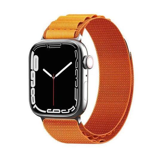 Pásek pro muže Techsuit W037 pro Apple Watch 42mm / 41mm / 40mm / 38mm Series, oranžový