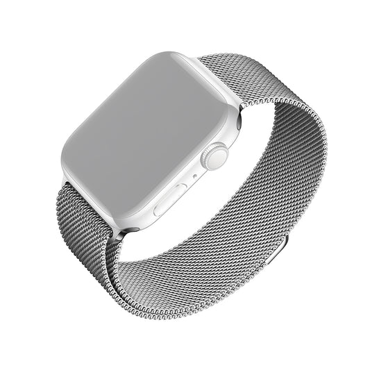 Fixed Mesh řemínek pro Apple Watch 42mm / 41mm / 40mm / 38mm Series, Stříbrný