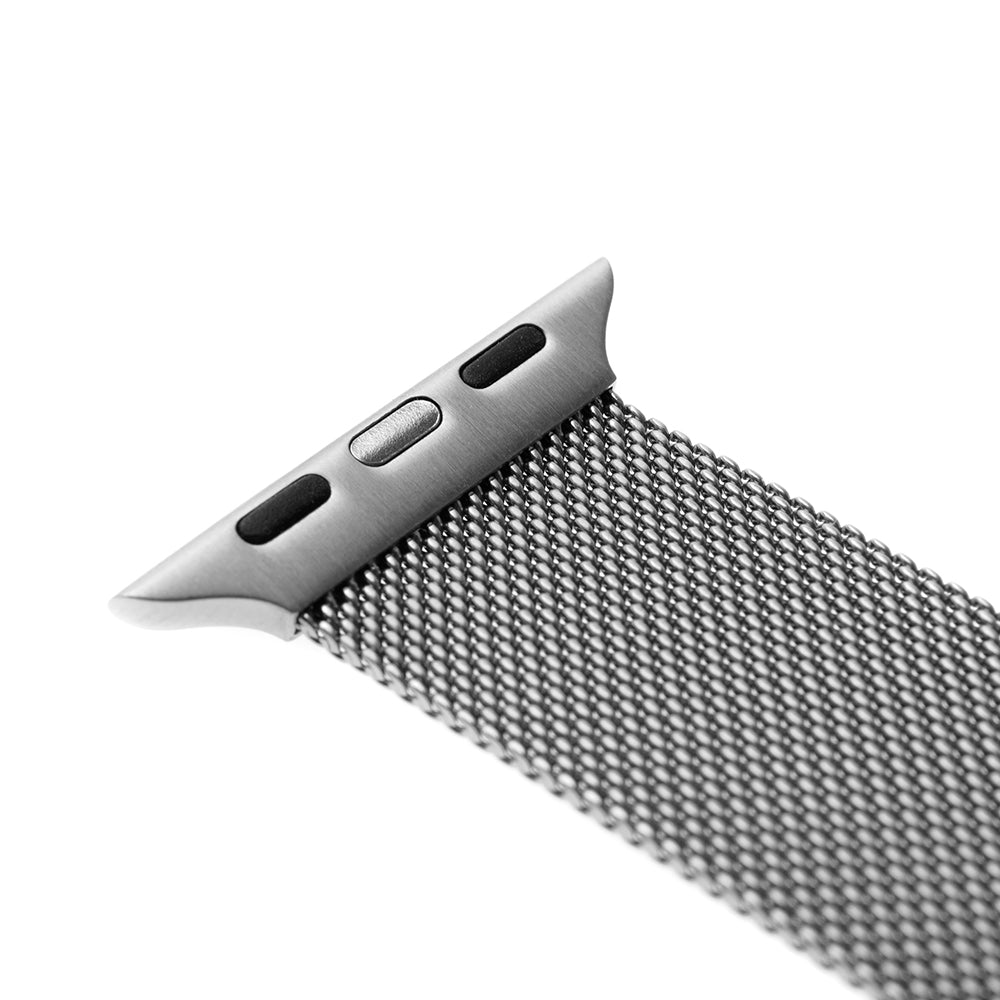 Fixed Mesh řemínek pro Apple Watch 49mm / 46mm / 45mm / 44mm / 42mm Series, Stříbrný