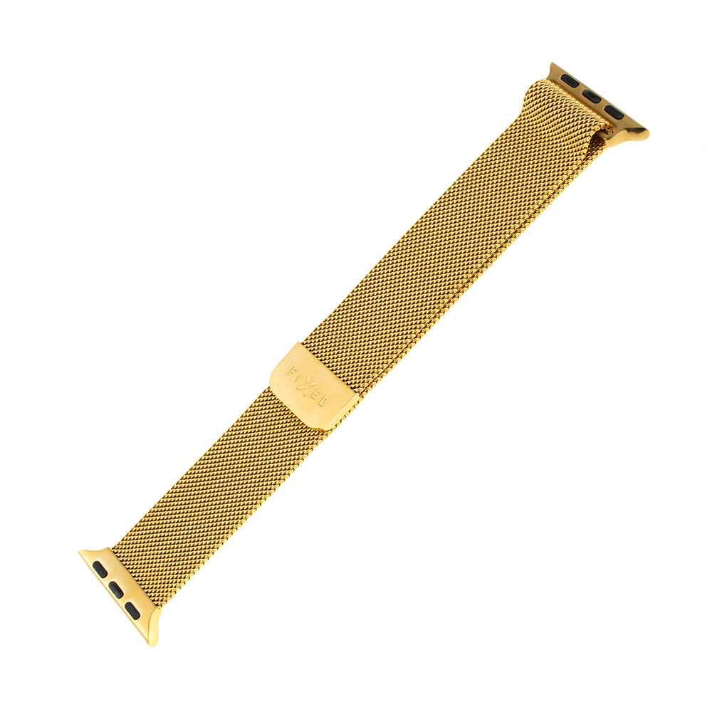 Fixed Mesh řemínek pro Apple Watch 49mm / 46mm / 45mm / 44mm / 42mm Series, Zlatý
