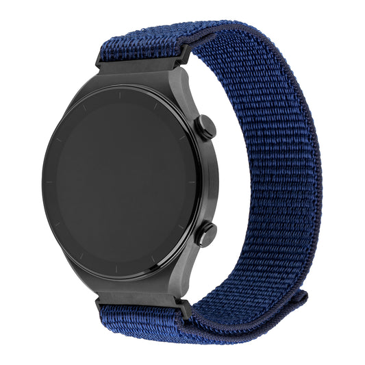 Fixed Nylon Sporty řemínek pro Huawei Watch / Xiaomi Watch Series, 22mm, Tmavě modrá