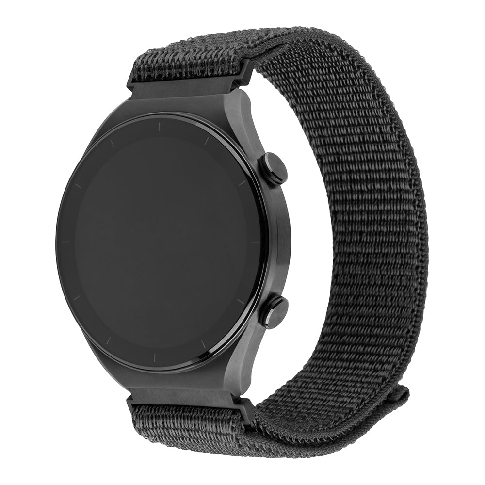 Fixed Nylon Sporty řemínek pro Huawei Watch / Xiaomi Watch Series, 22mm, Tmavě šedá