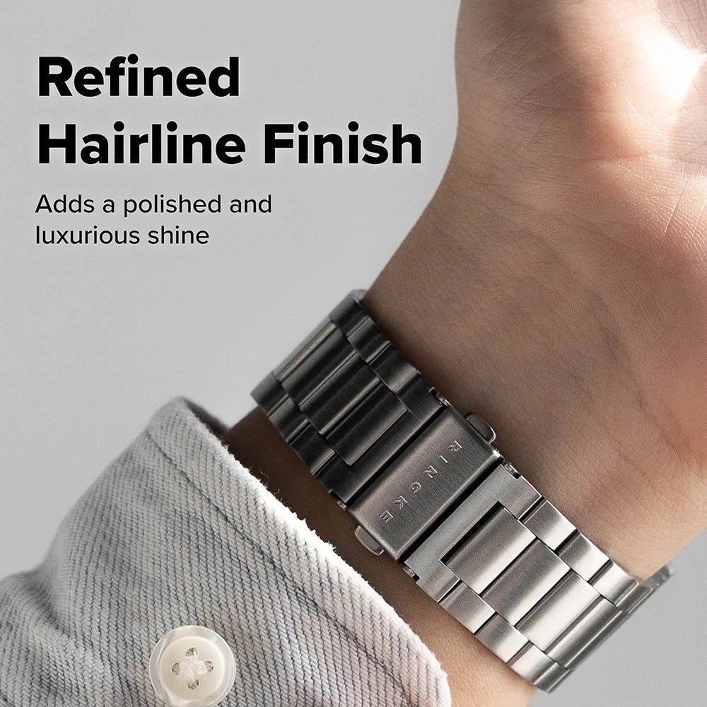 Řemínek Ringke Metal One Air pro Apple Watch 49mm / 46mm / 45mm / 44mm Series, Stříbrný