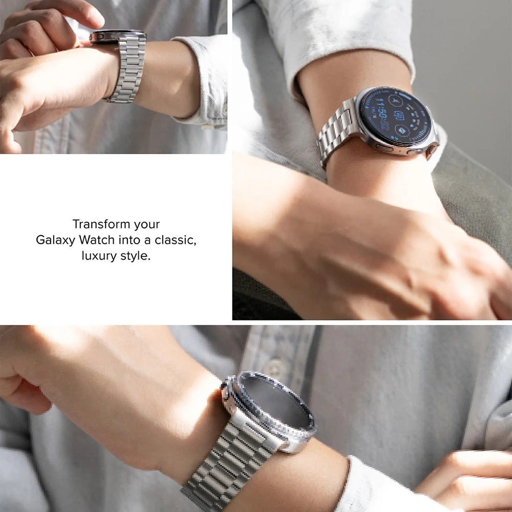 Náramek Ringke Metal One Air pro Samsung Galaxy Watch8 / Watch8 Classic Series, Stříbrný