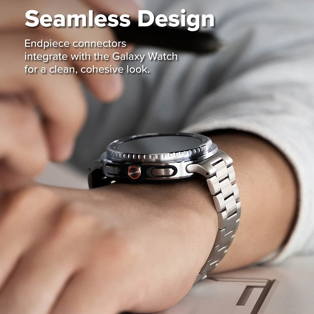 Náramek Ringke Metal One Air pro Samsung Galaxy Watch8 / Watch8 Classic Series, Stříbrný