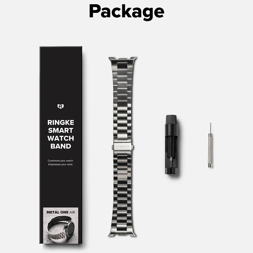 Náramek Ringke Metal One Air pro Samsung Galaxy Watch8 / Watch8 Classic Series, Stříbrný