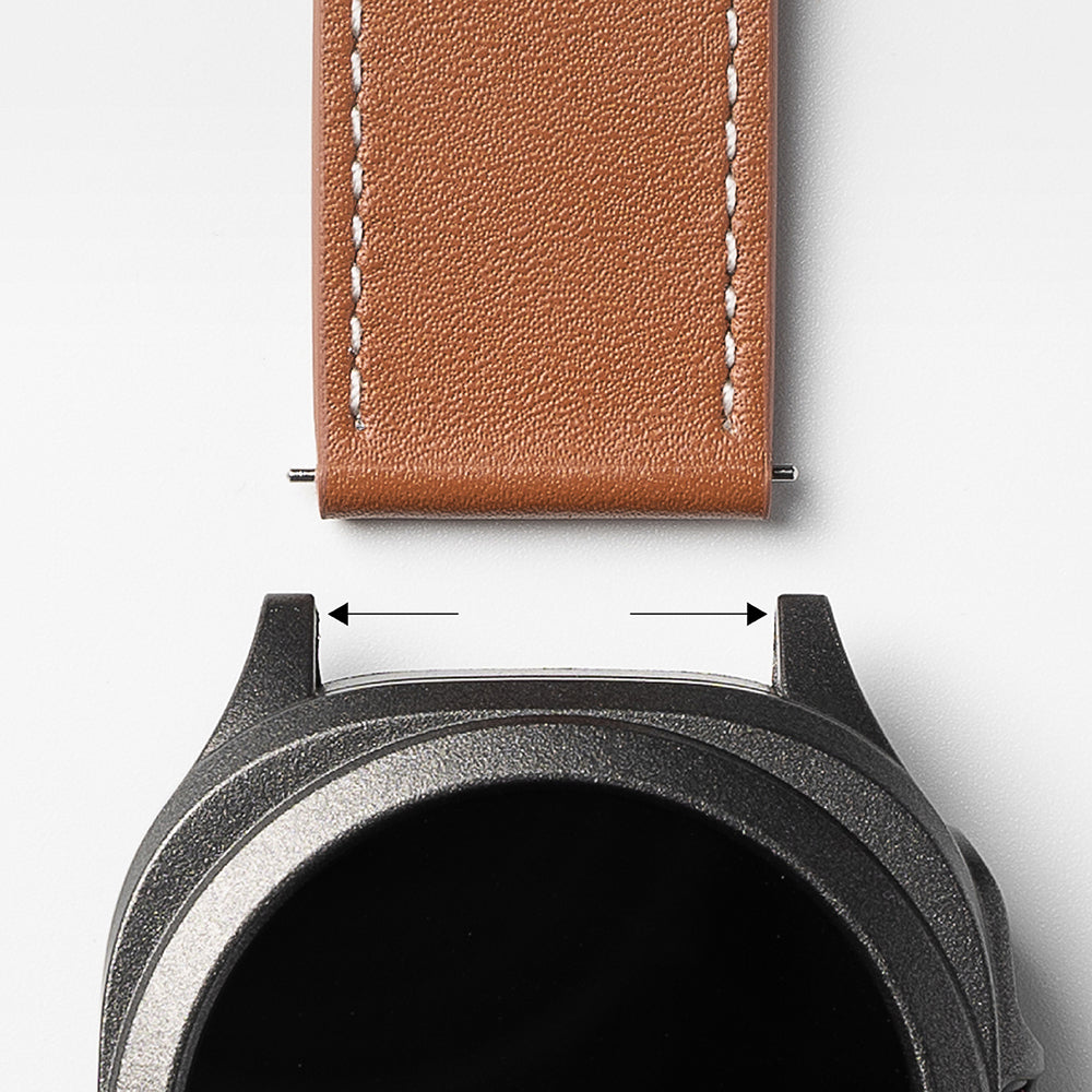 Řemínek Ringke One Basic Bold pro Fossil Watch / Mobvoi Watch / Suunto Watch Series, 24mm, Černý.