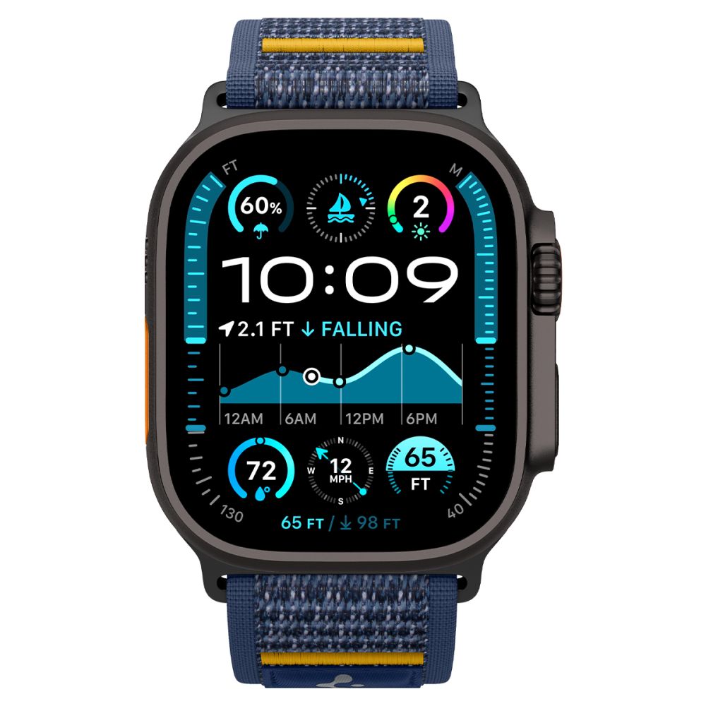 Spigen Athlex Air Strap for Apple Watch 49mm / 46mm / 45mm / 44mm Series, Navy Blue AMP09036