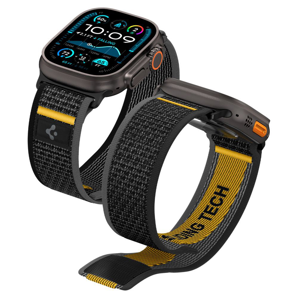 Popruh Spigen Athlex Air pro Apple Watch 49mm / 46mm / 45mm / 44mm Series, Černý AMP09033