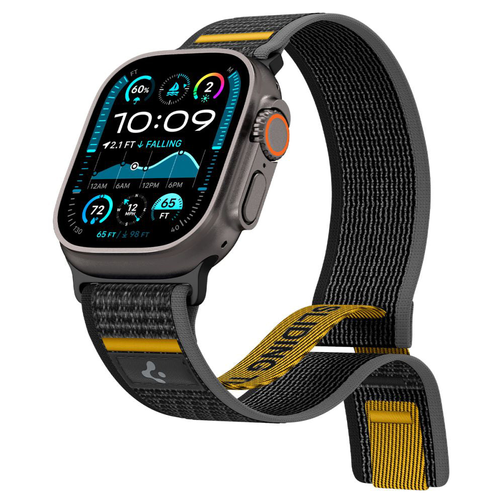 Popruh Spigen Athlex Air pro Apple Watch 49mm / 46mm / 45mm / 44mm Series, Černý AMP09033