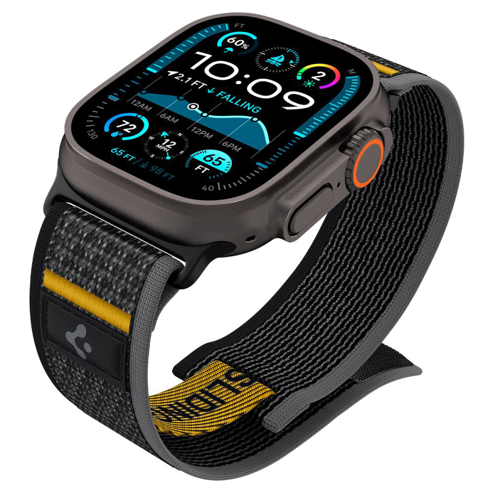 Popruh Spigen Athlex Air pro Apple Watch 49mm / 46mm / 45mm / 44mm Series, Černý AMP09033