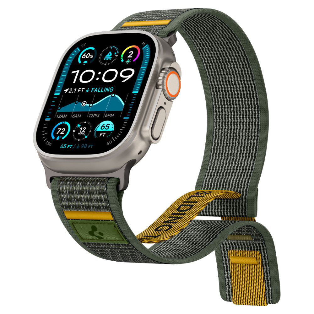 Popruh Spigen Athlex Air pro Apple Watch 49mm / 46mm / 45mm / 44mm Series, Zelený AMP09035