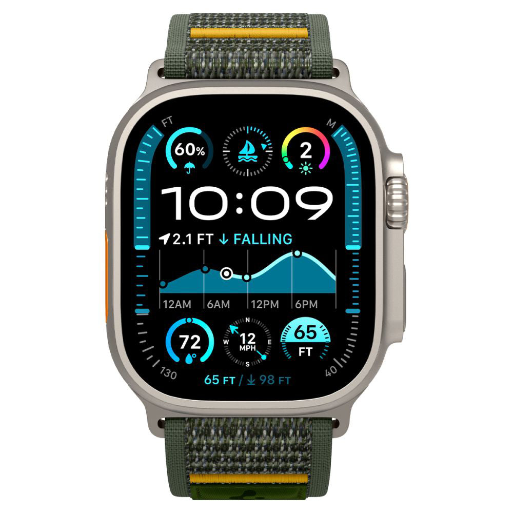 Popruh Spigen Athlex Air pro Apple Watch 49mm / 46mm / 45mm / 44mm Series, Zelený AMP09035