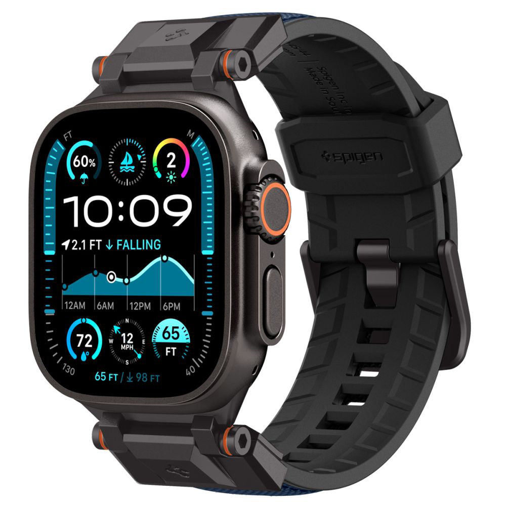 Spigen DuraPro Armor Strap for Apple Watch 49mm / 46mm / 45mm / 44mm / 42mm Series, Navy Blue AMP09103