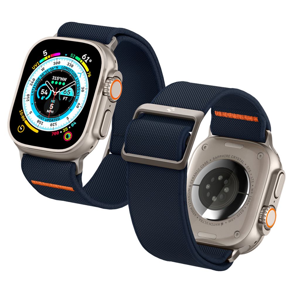 Spigen Fit Lite Ultra řemínek pro Apple Watch 49mm / 46mm / 45mm / 44mm / 42mm Series, námořnická modř AMP05984