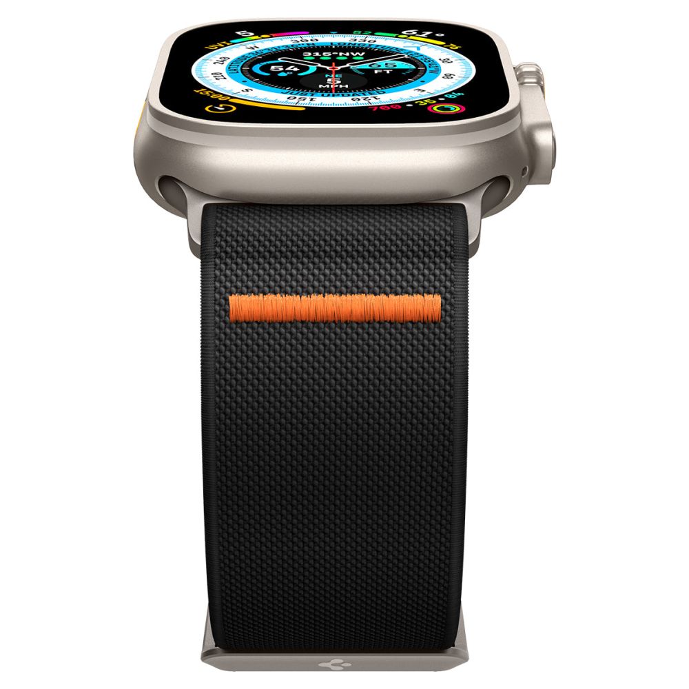 Spigen Fit Lite Ultra řemínek pro Apple Watch 49mm / 46mm / 45mm / 44mm / 42mm Series, černý AMP05983