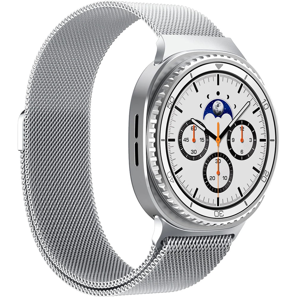 Řemínek Spigen Metal Fit pro Samsung Galaxy Watch9 / Watch8 / Watch8 Classic Series, stříbrný AMP10121