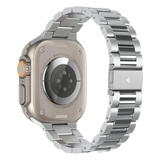 Řemínek Spigen Modern Fit 316L pro Apple Watch 49mm / 46mm / 45mm / 44mm / 42mm Series, Stříbrný AMP06356