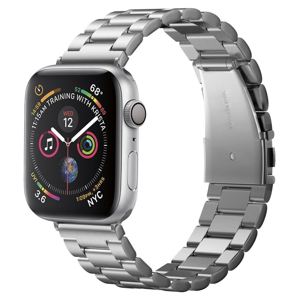 Řemínek Spigen Modern Fit pro Apple Watch 49mm / 46mm / 45mm / 44mm / 42mm Series, Stříbrný 062MP25404