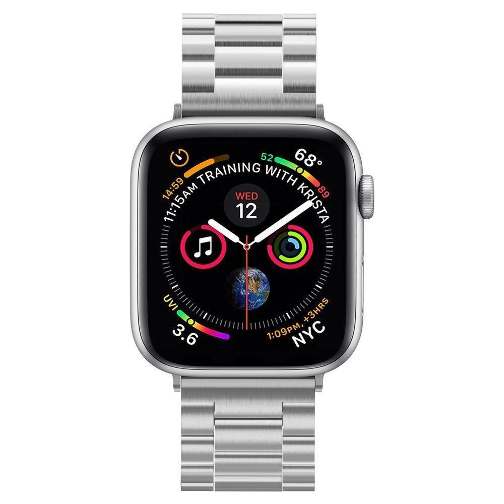 Řemínek Spigen Modern Fit pro Apple Watch 49mm / 46mm / 45mm / 44mm / 42mm Series, Stříbrný 062MP25404