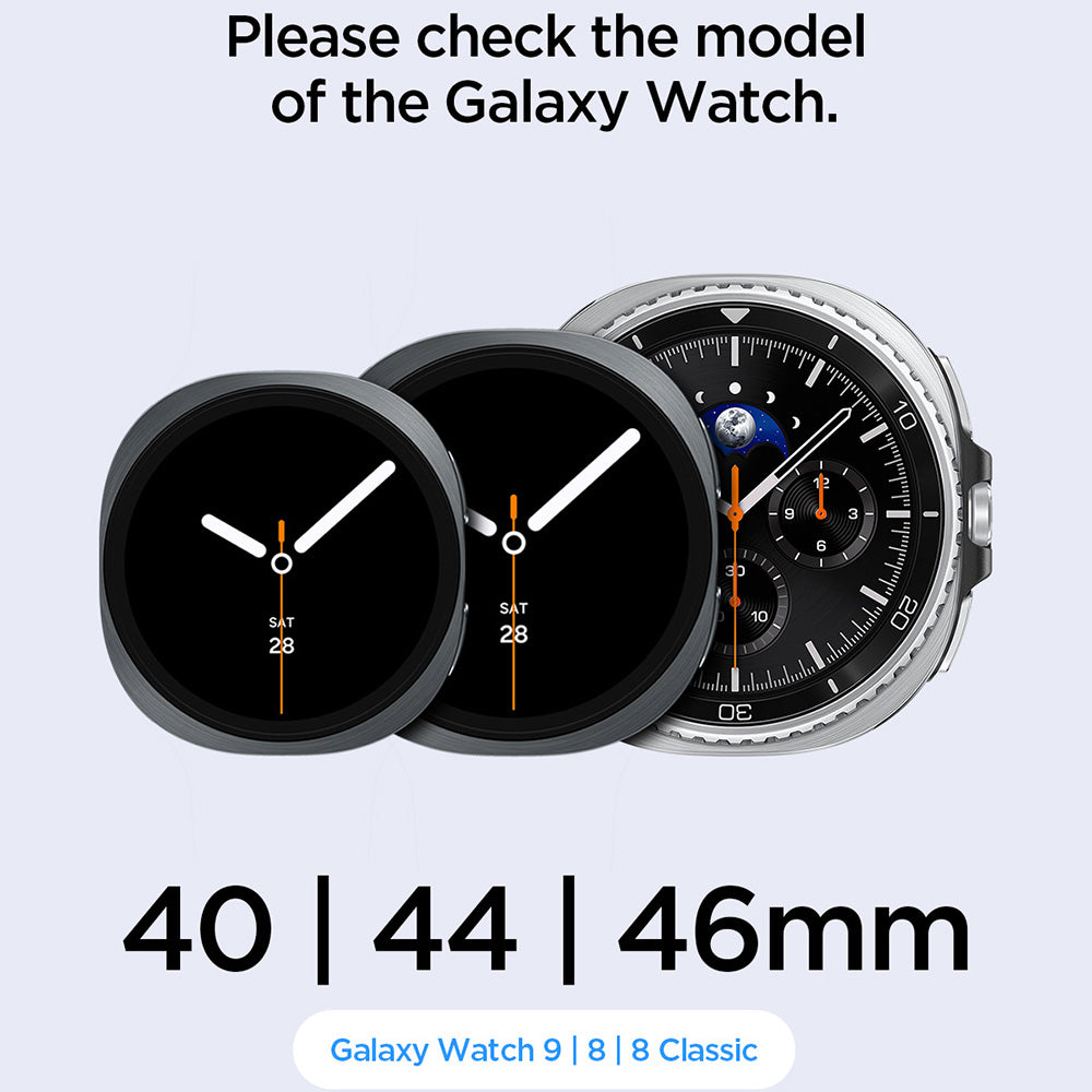 Řemínek Spigen WBF1 pro Samsung Galaxy Watch9 / Watch8 / Watch8 Classic Series, černý AMP11607