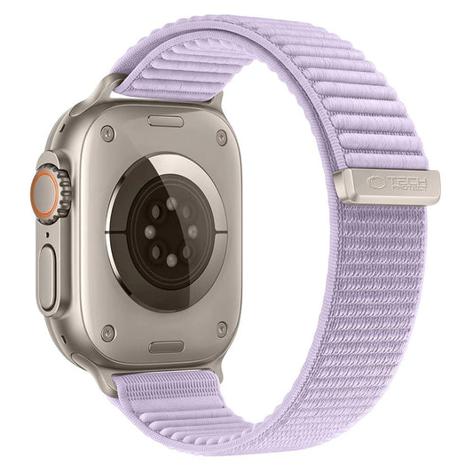 Řemínek Tech-Protect NylonLoop pro Apple Watch 49 mm / 46 mm / 45 mm / 44 mm Series, fialový