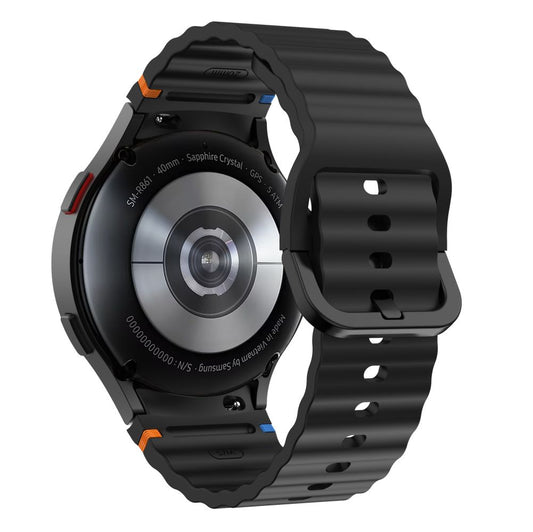 Silikonový sportovní řemínek Tech-Protect pro Samsung Galaxy Watch7 / Watch FE / Watch6 / Watch5 / Watch4 Series, černý